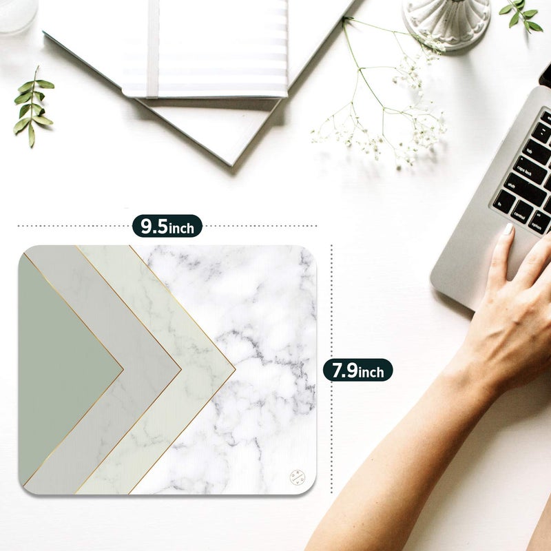 Oriday Gaming Mouse Pad Custom for Home and Office, Modern Gradation Design, Non-Slip Rubber Thick Mouse Pad for Computers Desktops, PC, Laptop (Mint Marble) - Image 5